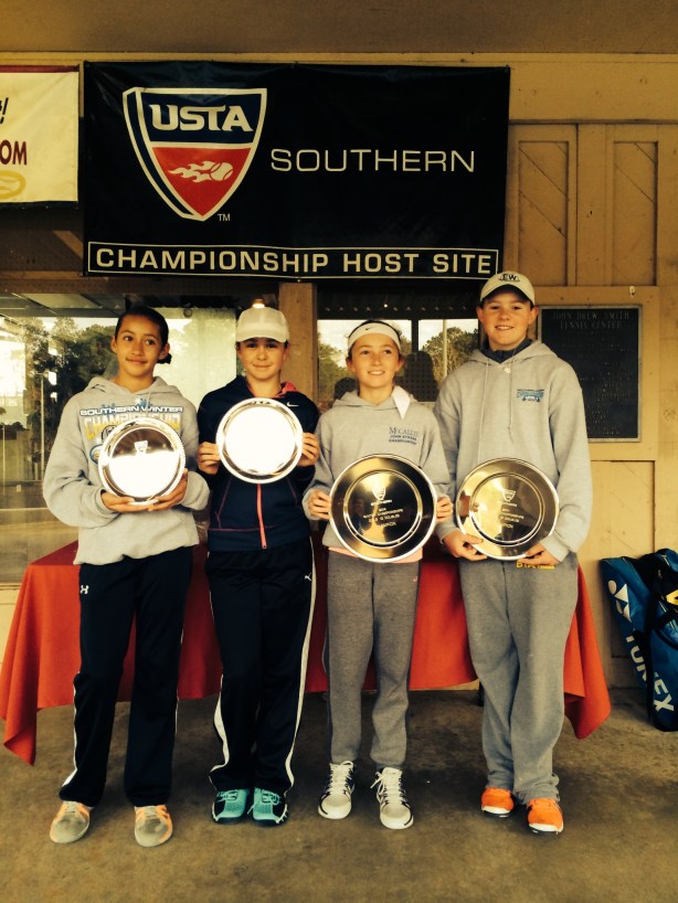 Strive Girls Take 1st and 2nd Doubles at Southern Level One 2014